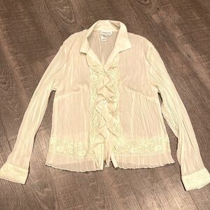 Coldwater Creek BoHo button down blouse